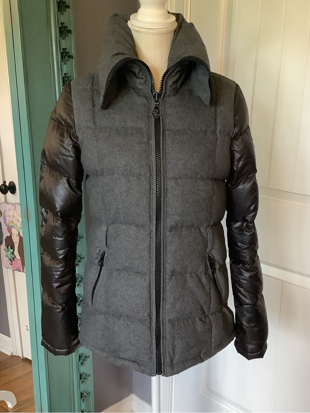 Scotch & Soda Gray Down Puffer Jacket